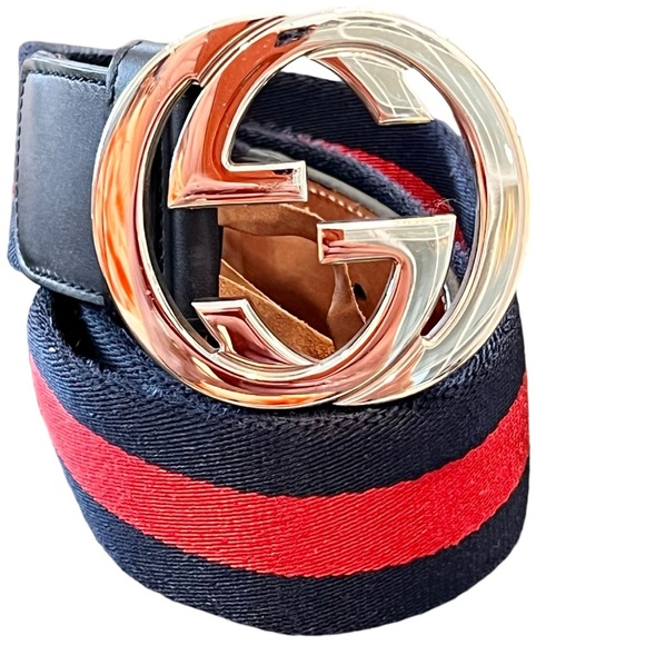 Gucci Canvas Web GG Belt 90/36 - Picture 5 of 5